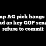 Trump AG pick hangs by a thread as key GOP senators refuse to commit