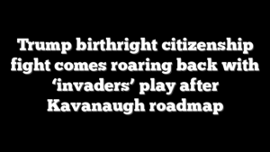 Trump birthright citizenship fight comes roaring back with ‘invaders’ play after Kavanaugh roadmap