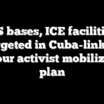 US bases, ICE facilities targeted in Cuba-linked 24-hour activist mobilization plan