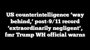 US counterintelligence ‘way behind,’ post-9/11 record ‘extraordinarily negligent’, fmr Trump WH official warns