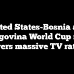 United States-Bosnia and Herzegovina World Cup match delivers massive TV ratings