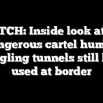 WATCH: Inside look at the dangerous cartel human smuggling tunnels still being used at border