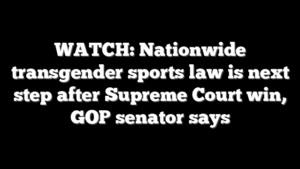 WATCH: Nationwide transgender sports law is next step after Supreme Court win, GOP senator says
