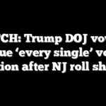 WATCH: Trump DOJ vows to pursue ‘every single’ voting violation after NJ roll shocker