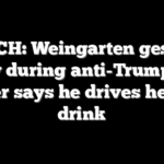 WATCH: Weingarten gestures wildly during anti-Trump rant, later says he drives her to drink