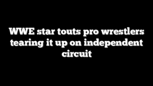 WWE star touts pro wrestlers tearing it up on independent circuit
