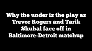 Why the under is the play as Trevor Rogers and Tarik Skubal face off in Baltimore-Detroit matchup