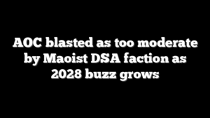 AOC blasted as too moderate by Maoist DSA faction as 2028 buzz grows