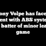 Anthony Volpe has facepalm moment with ABS system as first batter of minor league game