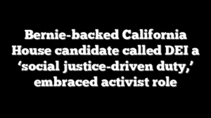 Bernie-backed California House candidate called DEI a ‘social justice-driven duty,’ embraced activist role