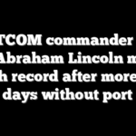 CENTCOM commander touts USS Abraham Lincoln mental health record after more than 260 days without port call