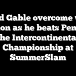 Chad Gable overcome with emotion as he beats Penta for the Intercontinental Championship at SummerSlam
