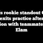 Chiefs rookie standout Cyrus Allen exits practice after scary collision with teammate Kaiir Elam