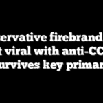 Conservative firebrand who went viral with anti-CCP ad survives key primary