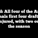 Cursed: All four of the Arizona Cardinals first four draft picks are injured, with two out for the season