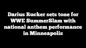 Darius Rucker sets tone for WWE SummerSlam with national anthem performance in Minneapolis