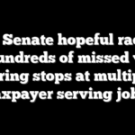 Dem Senate hopeful racked up hundreds of missed votes during stops at multiple taxpayer serving jobs