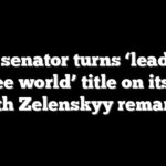 Dem senator turns ‘leader of the free world’ title on its head with Zelenskyy remarks