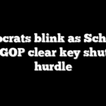 Democrats blink as Schumer helps GOP clear key shutdown hurdle