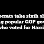 Democrats take sixth shot at ousting popular GOP governor who voted for Harris