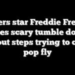 Dodgers star Freddie Freeman takes scary tumble down dugout steps trying to catch pop fly