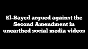 El-Sayed argued against the Second Amendment in unearthed social media videos