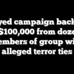 El-Sayed campaign backed by over $100,000 from dozens of members of group with alleged terror ties