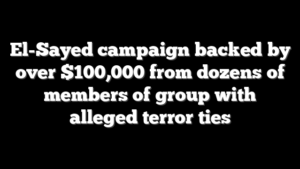 El-Sayed campaign backed by over $100,000 from dozens of members of group with alleged terror ties