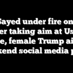 El-Sayed under fire online after taking aim at Usha Vance, female Trump aide in weekend social media posts