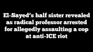 El-Sayed’s half sister revealed as radical professor arrested for allegedly assaulting a cop at anti-ICE riot