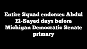 Entire Squad endorses Abdul El-Sayed days before Michigan Democratic Senate primary