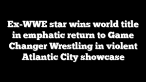 Ex-WWE star wins world title in emphatic return to Game Changer Wrestling in violent Atlantic City showcase