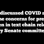 Fauci discussed COVID mRNA vaccine concerns for pregnant women in text chain released by Senate committee