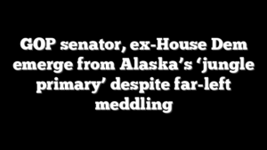GOP senator, ex-House Dem emerge from Alaska’s ‘jungle primary’ despite far-left meddling