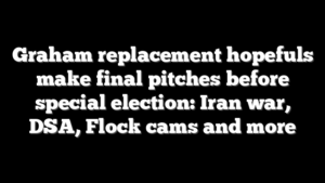Graham replacement hopefuls make final pitches before special election: Iran war, DSA, Flock cams and more