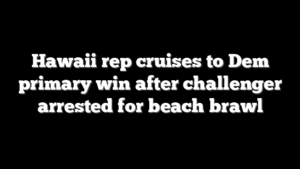 Hawaii rep cruises to Dem primary win after challenger arrested for beach brawl