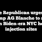 House Republican urges new Trump AG Blanche to shut down Biden-era NYC heroin injection sites