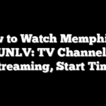 How to Watch Memphis at UNLV: TV Channel, Streaming, Start Time