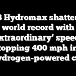 JCB Hydromax shatters a world record with ‘extraordinary’ speeds topping 400 mph in hydrogen-powered car
