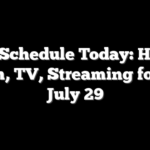 MLB Schedule Today: How to Watch, TV, Streaming for Sat. July 29