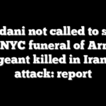 Mamdani not called to speak at NYC funeral of Army sergeant killed in Iranian attack: report