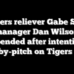 Mariners reliever Gabe Speier, manager Dan Wilson suspended after intentional hit-by-pitch on Tigers star