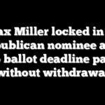 Max Miller locked in as Republican nominee after Ohio ballot deadline passes without withdrawal