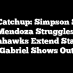 NFL Catchup: Simpson Stars, Mendoza Struggles, Seahawks Extend Star & Gabriel Shows Out