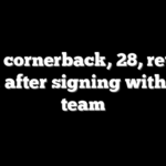 NFL cornerback, 28, retires days after signing with new team