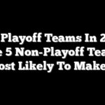 New Playoff Teams In 2026? The 5 Non-Playoff Teams Most Likely To Make It