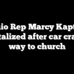 Ohio Rep Marcy Kaptur hospitalized after car crash on way to church