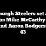 Pittsburgh Steelers set at 8.5 wins as Mike McCarthy takes over and Aaron Rodgers nears 43