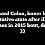 Prichard Colon, boxer left in vegetative state after illegal punches in 2015 bout, dead at 33