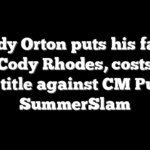 Randy Orton puts his fangs into Cody Rhodes, costs him WWE title against CM Punk at SummerSlam